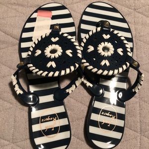 Jack Rogers Gingham Geórgica jelly sandals